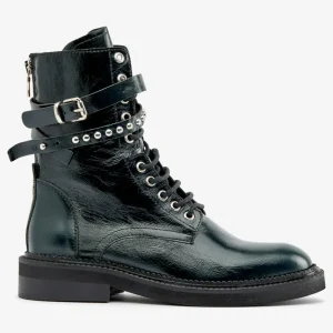 Fashion Anfibio con Fibbia Stivaletti Flat