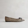 Discount Ballerina Rafia Beige e Nera Ballerine