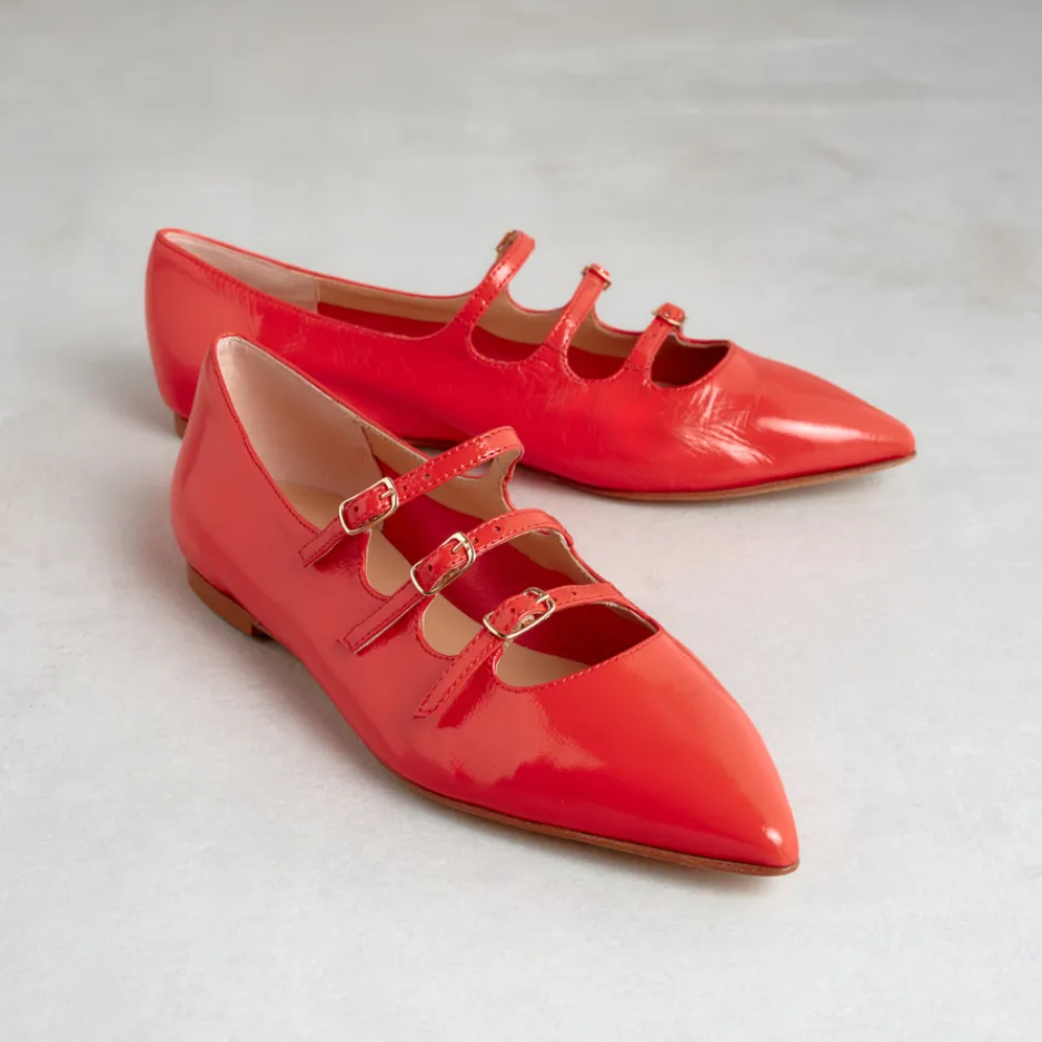 ballerina_rossa_triplo_ci_1.webp Online Ballerina Rossa Triplo Cinturino Ballerine