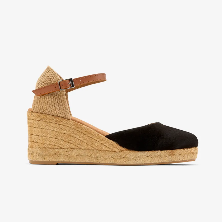 campesina_nera_con_cintur_1.webp Clearance Campesina Nera con Cinturino Espadrillas