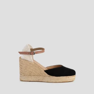 Discount Campesina Nera Sette Corde Espadrillas