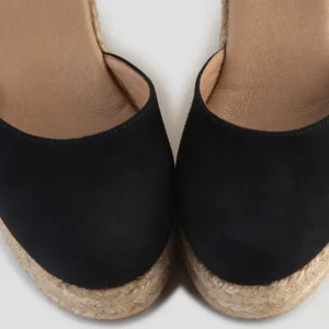 Discount Campesina Nera Sette Corde Espadrillas