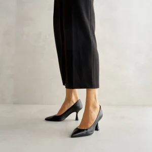 Sale Décolleté Nera Tacco Cubano Décolleté