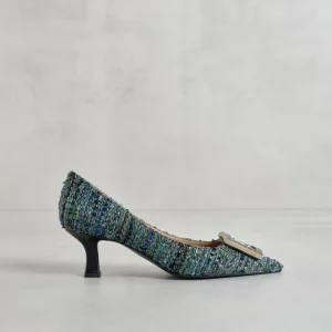 New Decolleté Tweed Turchese Décolleté