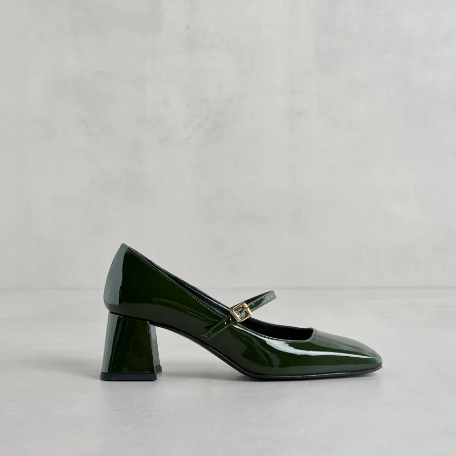 mary_jane_verde_punta_qua_1.webp Outlet Mary Jane Punta Quadrata Décolleté