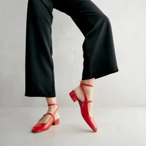Best Mary Jane Vernice Rossa Décolleté