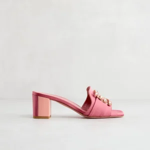 Sale Mule Gioiello Sandali Con Tacco