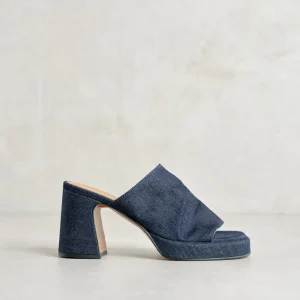 New Mule Tacco Cubano Sandali Con Tacco