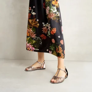 Sale Sandali T-Strap Pewter Sandali Flat