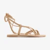 Online Sandalo Beige a Trecce Sandali Flat