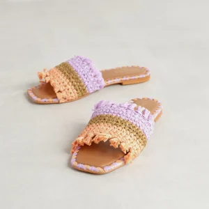 Online Slider Rafia Sandali Flat