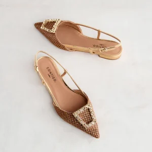 Hot Slingback in Rafia Ballerine