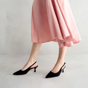 Hot Slingback Camoscio Décolleté