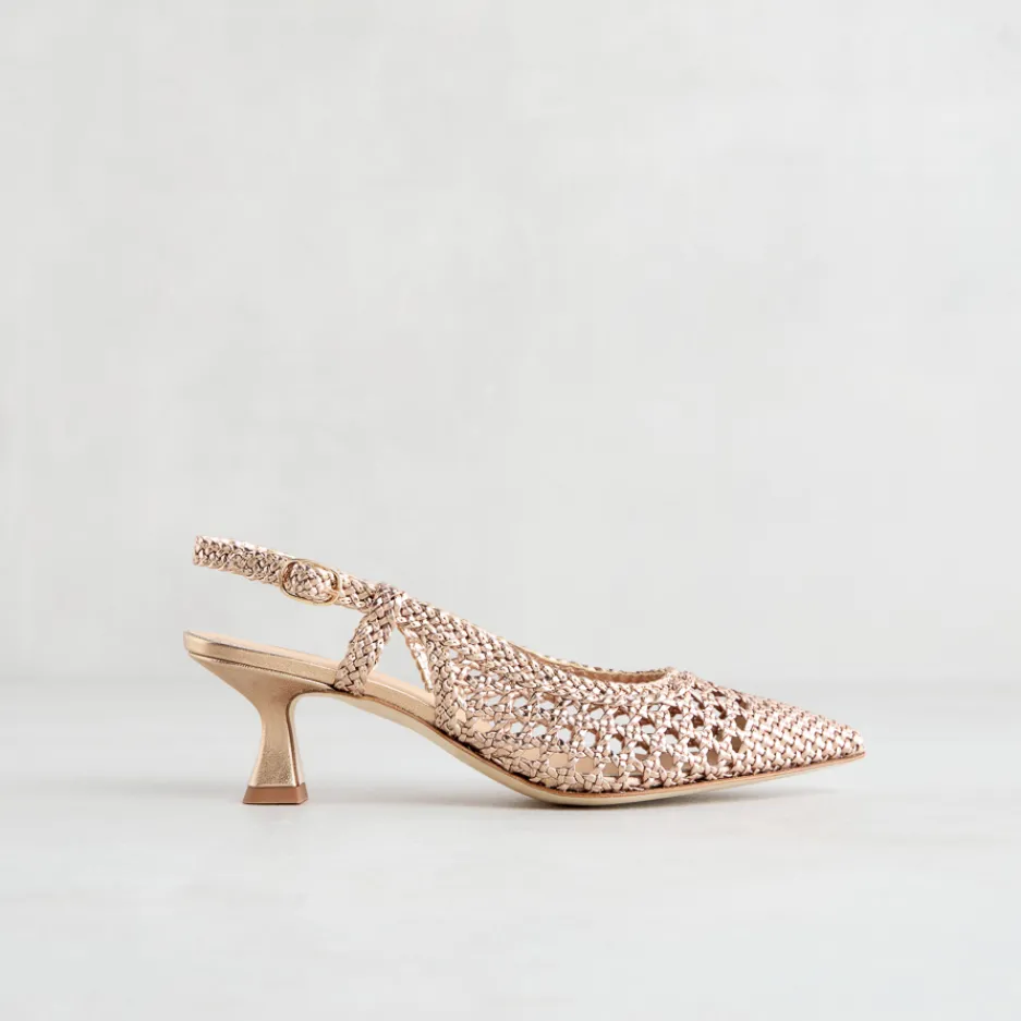 slingback_intreccio_oro_1.webp Hot Slingback Intreccio Décolleté