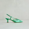 Sale Slingback Laminate Verdi Décolleté
