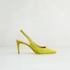 Online Slingback Lime Décolleté
