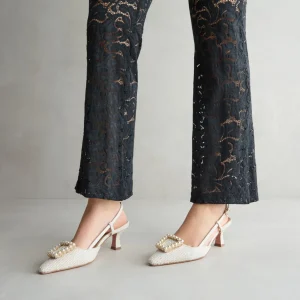Fashion Slingback Perle Décolleté