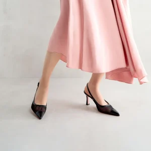 Clearance Slingback Pois Décolleté