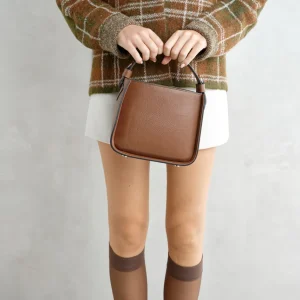 Outlet V-Bag in Pelle Bruciato Borse