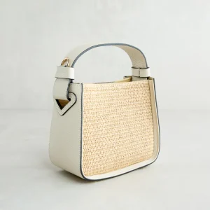 Outlet V-Bag Panna in Rafia Borse