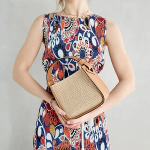 Discount V-Bag Rafia Chiaro Borse